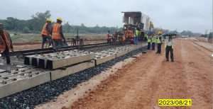 Track linking is in progress at Lohagara Station 1
