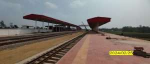 Chakaria Station platform and platform shed work completed