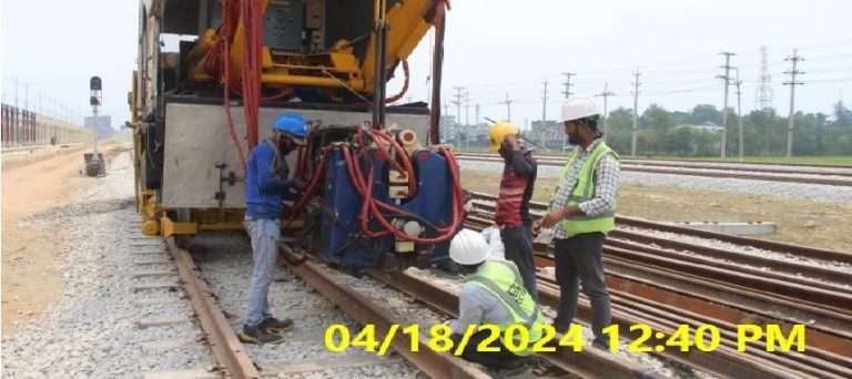 Flash But Welding Work for Loop Line 06 at Coxs Bazar Station 1